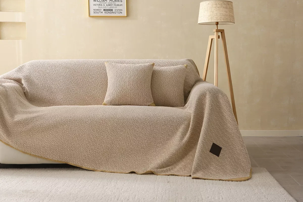 Φωτογραφία προϊόντος: Beauty Home Ριχτάρι Τετραθέσιο Lamb Plus Art 8833 175x350 Μπεζ Τετραθέσιο