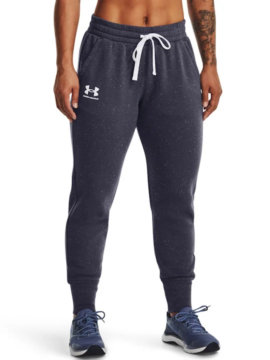 Φωτογραφία προϊόντος: Under Armour Rival Παντελόνι Γυναικείας Φόρμας με Λάστιχο Μωβ Fleece