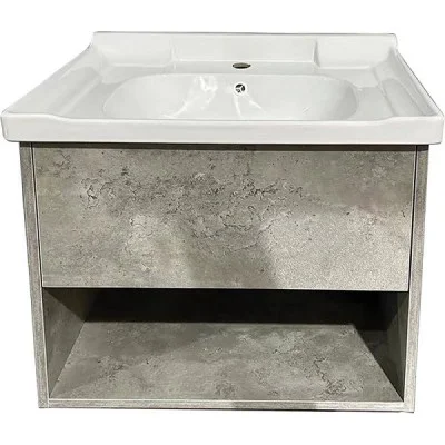 Φωτογραφία προϊόντος: Gloria Laura Modern Grey 60 Πάγκος mdf 60x47 με Νιπτήρα