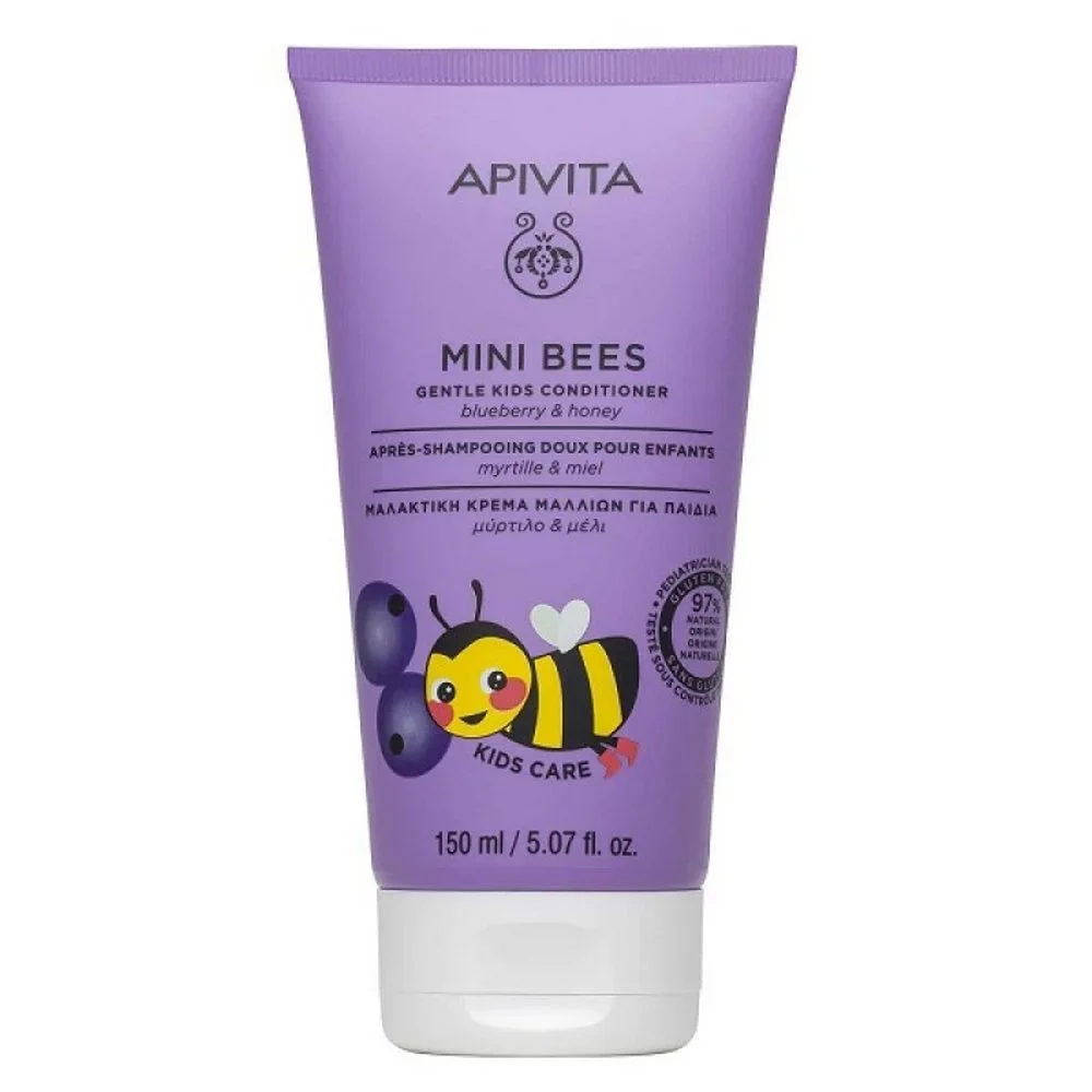 Φωτογραφία προϊόντος: Apivita Mini Bees Gentle Kids Conditioner Υποαλλεργική Κρέμα Μαλλιών για Παιδιά, 150ml - OEM