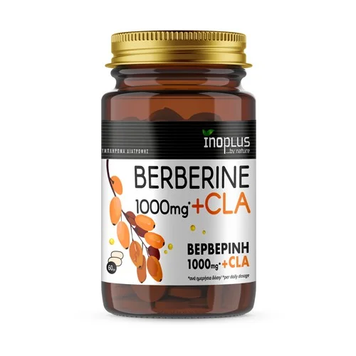 Φωτογραφία προϊόντος: Inoplus Βερβερίνη (Berberine) 1000mg+CLA 60 Κάψουλες